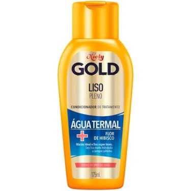Condicionador Niely Gold 200Ml Liso Pleno com Aguas Termais