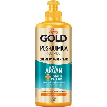 Creme Pentear Niely Gold 280G Pos Química com Oleo Argan