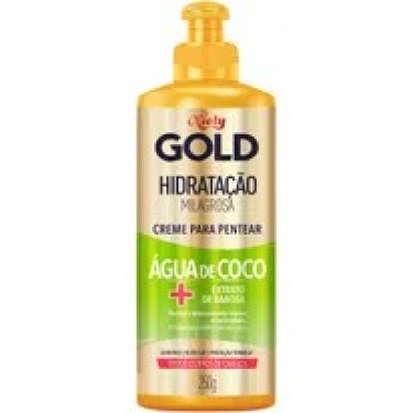 Creme Pentear Niely Gold 250G Hidratação Agua de Coco