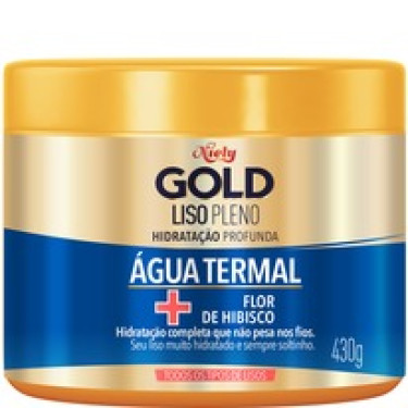 Mascara Niely Gold 430G Liso Pleno com Aguas Termais