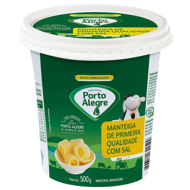 Manteiga de Leite Porto Alegre c/ Sal 500g