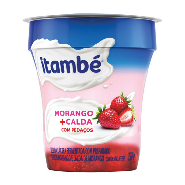 Bebida Lactea Itambe 130G Bicamada com Pedaços Morango