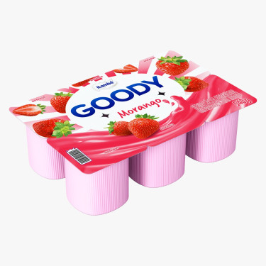 Bebida Láctea Itambé Goody Fruti 510G Morango Bandeja