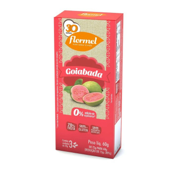 Doce Flormel 60g zero Goiaba
