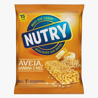 Barra Cereal Nutry 66G Aveia Banana Mel