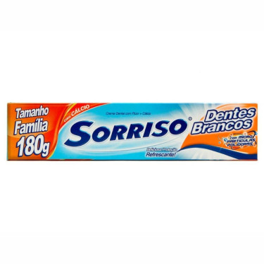 Creme Dental Sorriso 180G Dentes Brancos 