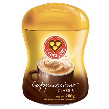 Café 3 Corações Cappuccino Classic 200g