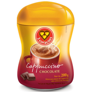 Café 3 Corações Cappuccino Chocolate 200g
