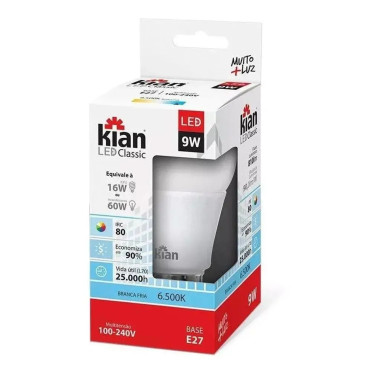Lampada Kian Led Normal 9W Bivolt