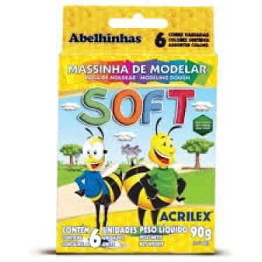 Massa Modelar Acrilex 6Unid 90G