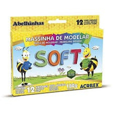 Massa Modelar Acrilex 12Unid