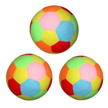 Bola Infantil Macia Simples Cores Sortidas Unid