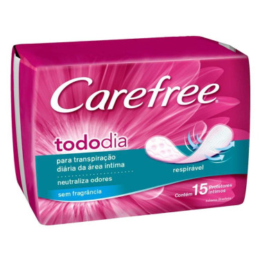 Absorvente Carefree Brisa sem Perfume 15 Unid