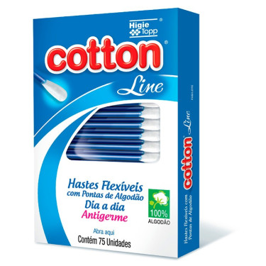 Cotonetes Cotton Line Flex 75Unid