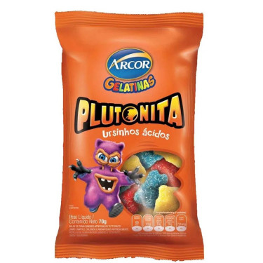 Bala Arcor Gelatina 70g Ursinho Acido