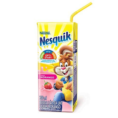 Bebida Lactea Nesquik 200ML Morango