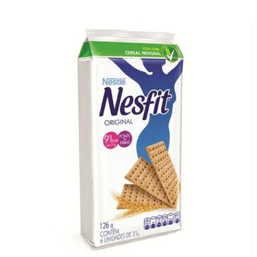 Biscoito Nesfit Nestle Bolso 126g Integral 