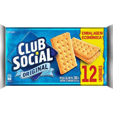 Biscoito Club Social 288G Original