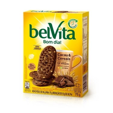 Biscoito Belvita 75g Cacau Cereais