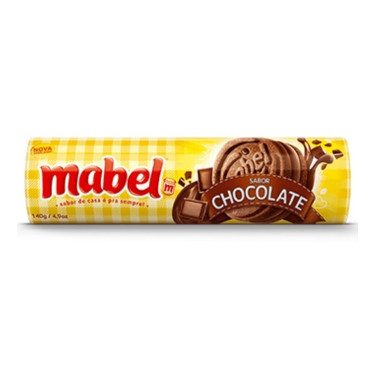 Biscoito Mabel Recheado 140g Chocolate