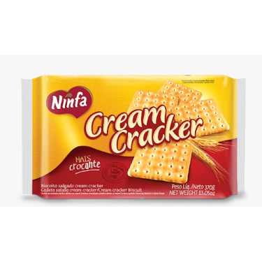 Biscoito Ninfa 370g Creme Craker 