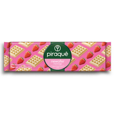 Biscoito Piraque 100G Newafer Morango