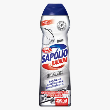 Sapolio cremoso limpa inox Radium 250ML