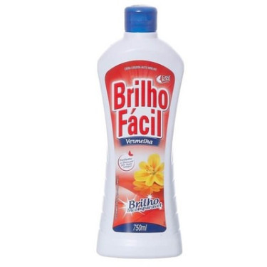 Cera Brilho Facil Liquida 750ML Vermelha