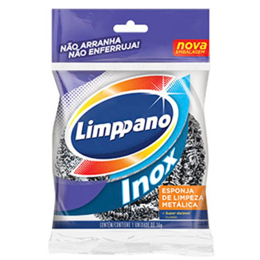 Esponja de Aço inox Limppano 1Unid