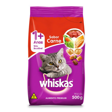 Ração Whiskas 500G carne Nuggets