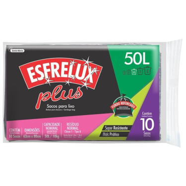 Saco Para Lixo Exfrelux Santa Maria 50L 882