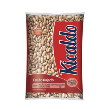 Feijão Rajado Kicaldo 1kg