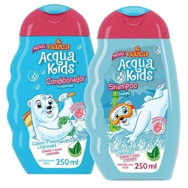 Kit Shampoo + Condicionador Acqua Kids Algodão Nazca 250ML