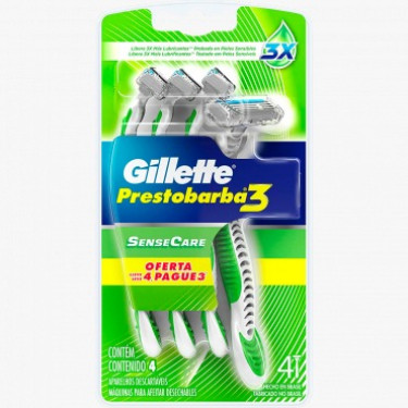 Aparelho Barba Gillette Prestobarba Sensecare  Lv4 Pag3