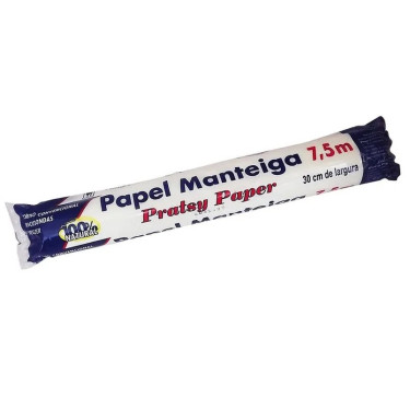 Papel Manteiga 30cmx7,5m Pratsy