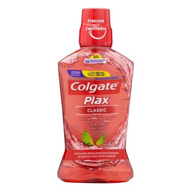 Enxaguante Bucal Colgate Plax Lev500Pag350ML Classic