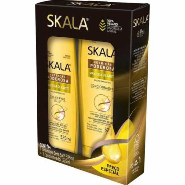 Kit Skala Shampoo + Condicionador Skala 325ML Manteiga Karite