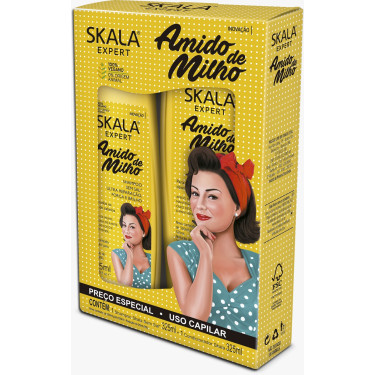 Kit Skala Shampoo + Condicionador Skala 325ML Amido de Milho
