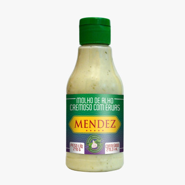 Molho Mendez 215ML Ervas e Alho