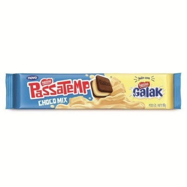 Biscoito Passatempo Nestle Recheado 96g Galaka Chocolate