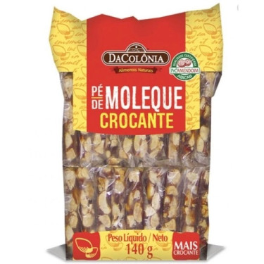 Doce Pe Moleque Dacolonia 140g Crocante