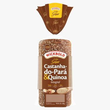 Pão Integral Wick Bold 450G Castanha Para Quinoa 