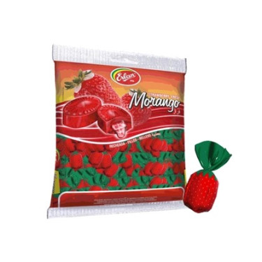 Bala Erlan Recheda Morango 400g