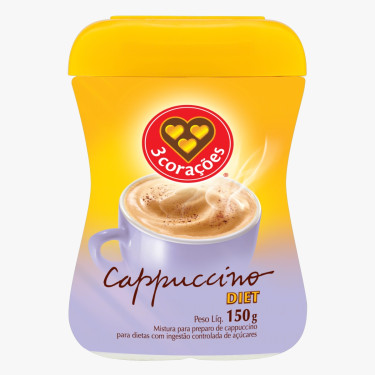 Café 3 Corações Cappuccino 150g Diet