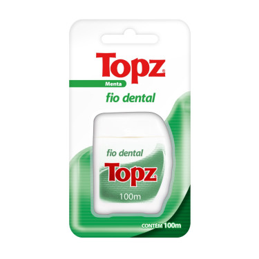 Fio Dental Menta Topz 100m