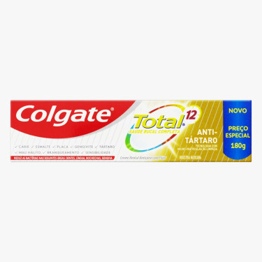 Creme Dental Colgate 180g Total 12 Anti Tártaro