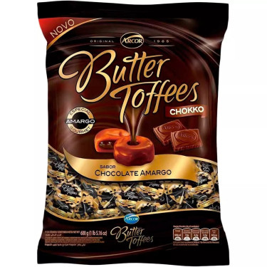 Bala Butter Toffes Arcor 500g Chocolate Amargo