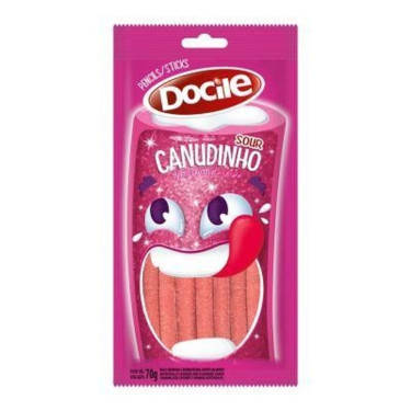 Bala Canudinho Tutti Frutti Citrico Docile 70g