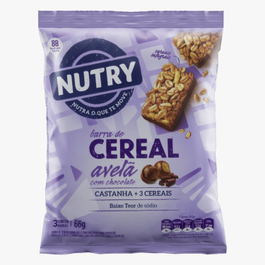 Cereal Barra Nutry 66g Avela Chocolate