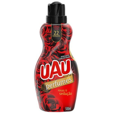 Amaciante Concentrado Uau 500ML Rosas e Sedução